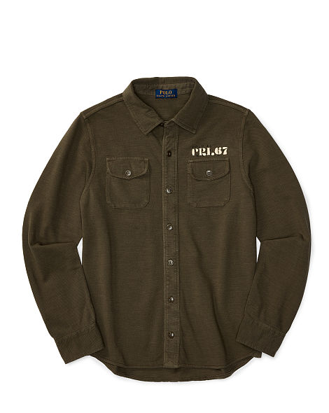 COTTON MESH WORKSHIRT