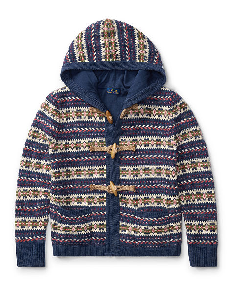 FAIR ISLE HOODED SWEATER